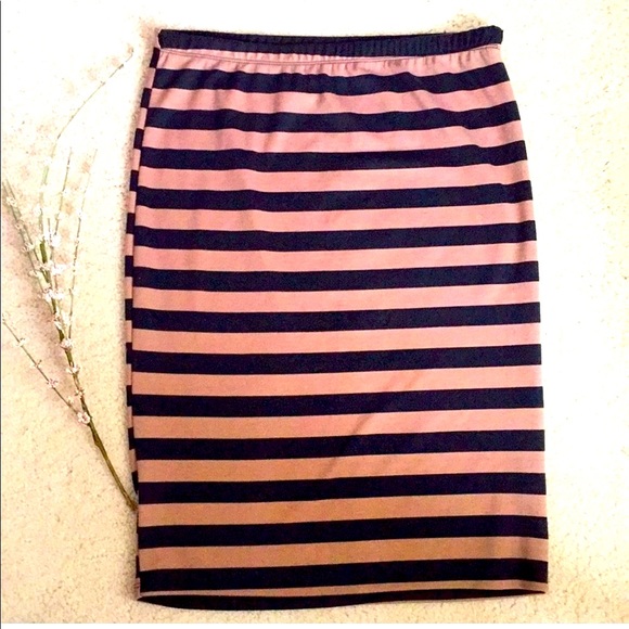 Maeve Dresses & Skirts - MAEVE BY ANTHROPOLOGIE SKIRT STRIPED PENCIL SKIRT